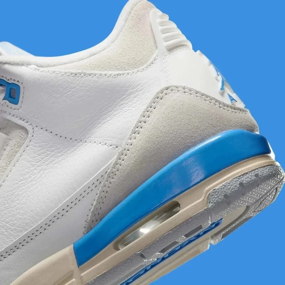Air Jordan 3‎ Retro (GS) Size 4.5Y Shoes Summit White/Hydrogen Blue DM0967-101